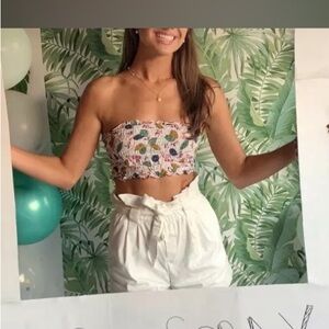 Zara TRF Collection White Shorts